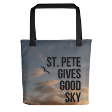 Load image into Gallery viewer, Tote Bag - St. Pete Gives Good Sky - Bird at Sunrise 2021-03-28