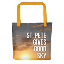 Load image into Gallery viewer, Tote Bag - St. Pete Gives Good Sky - Sunrise 2021-03-28