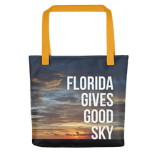 Load image into Gallery viewer, Tote Bag - Florida Gives Good Sky - Beach Sunset 2019-08-27