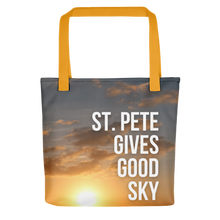 Load image into Gallery viewer, Tote Bag - St. Pete Gives Good Sky - Sunrise 2021-03-28

